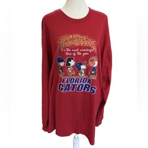 Florida Gators fall themed long sleeve tshirt Peanuts characters Unisex Size 2XL